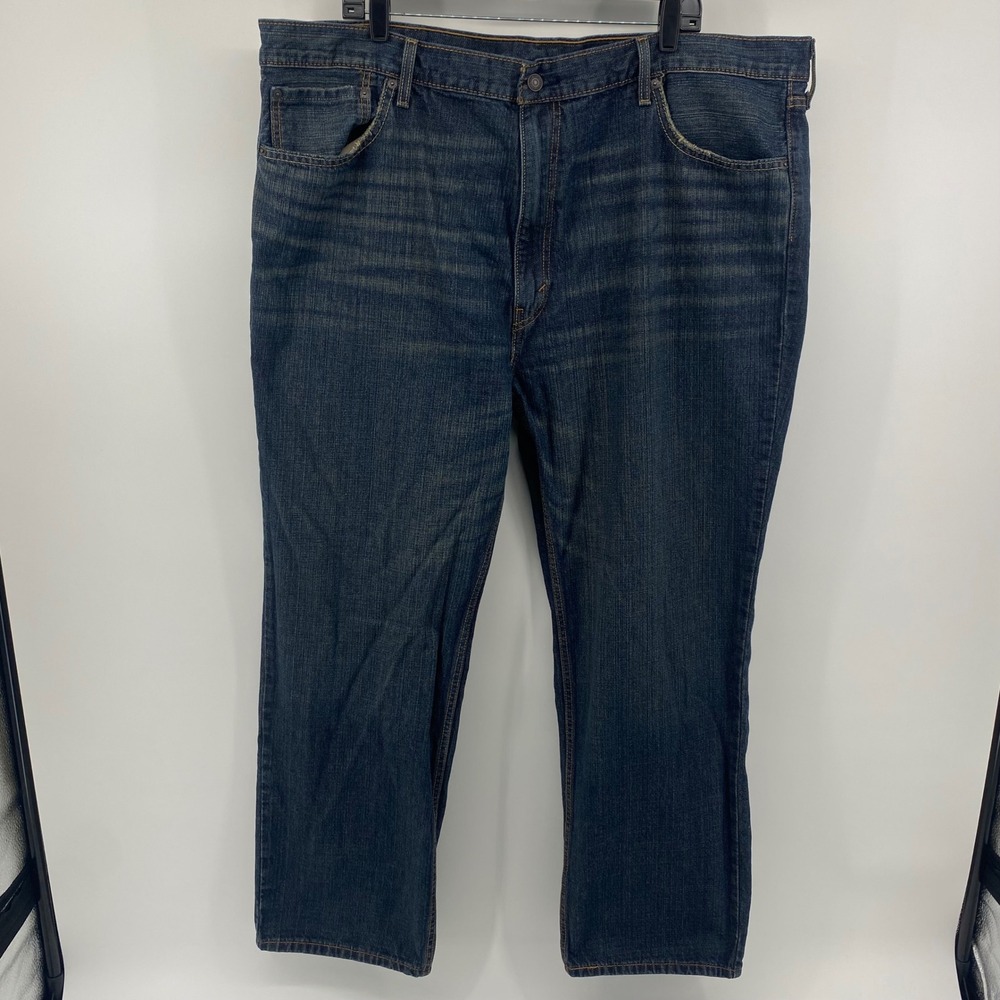 Levi's 559 Relaxed Straight Jeans Mens 46x32 Dark Wash Blue Denim‎